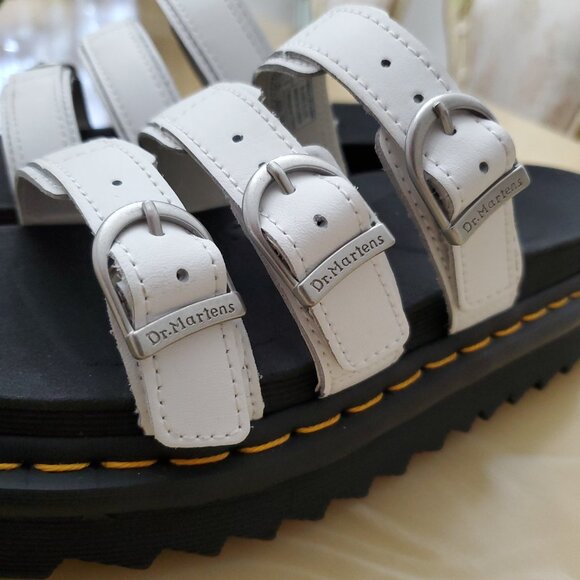 Dr. Martens White and Black Sandals - Picture 11 of 16